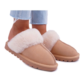 Pantuflas de Mujer Beige Mirendy