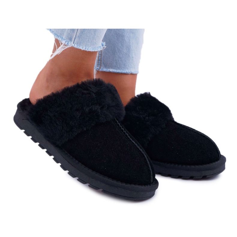 Pantuflas Negras Mujer Mirendy negro