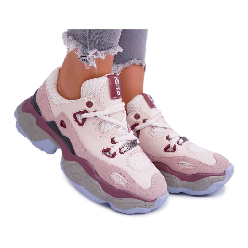 Zapatos deportivos para mujer Big Star de Daniel Lopez FF274432 marrón rojo multicolor