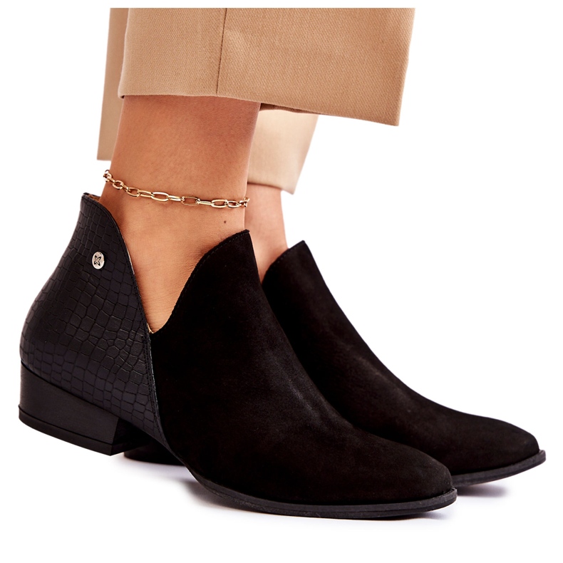 Botas Planas Mujer Maciejka Leather Black 04091-62 / 00-5 negro