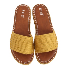 Pantuflas alpargatas miel 7970-PL Amarillo