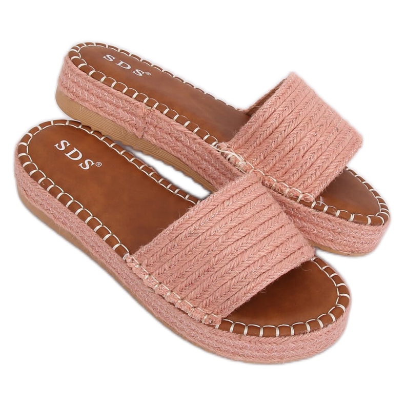 Pantuflas alpargatas rosas 7970-PL Rosa rosado