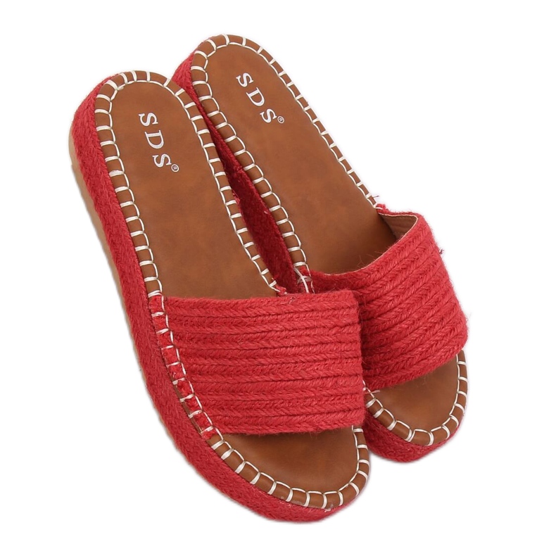 Pantuflas alpargatas rojas 7970-PL Rojo