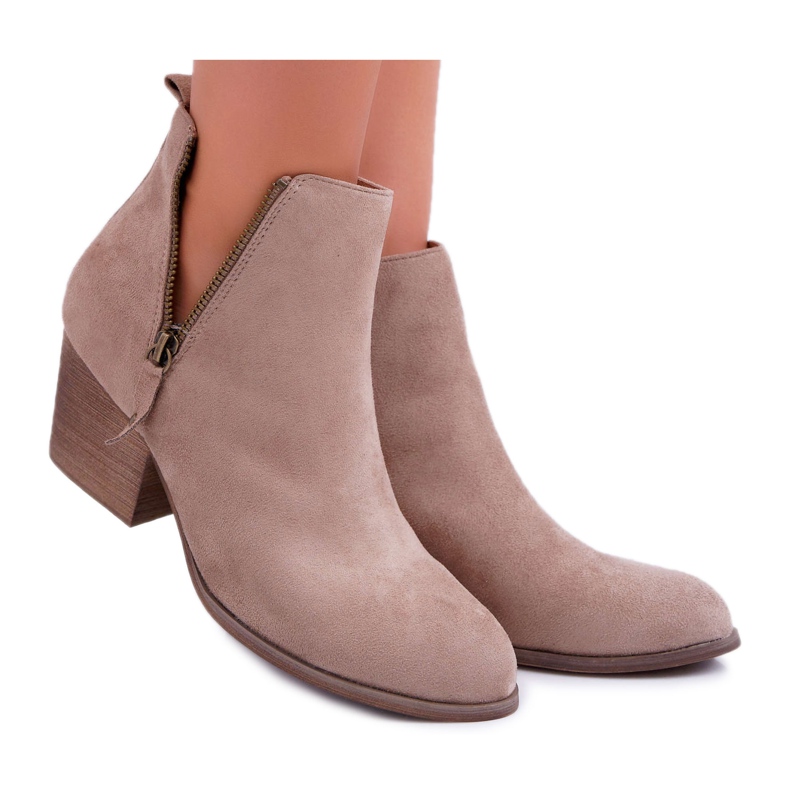 Bellucci Botas De Mujer Con Tacón Alto Ante Beige Farre Bellucci Botas De Mujer Con Tacón Alto Ante Beige Farre