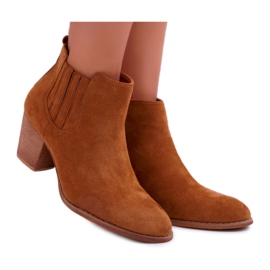 FRID Botas De Mujer Con Tacón Alto Ante Camel Gomen marrón