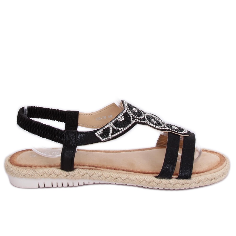 Sandalias alpargatas negras CO-78 Black negro