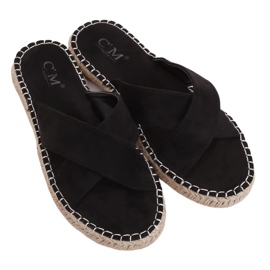 Zapatilla alpargatas negras 499-35 Negra negro Zapatilla alpargatas negras 499-35 Negra negro