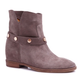 Botas de Mujer Laura Messi 1890 Suede Leather Gris Darmah