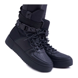Calzado Deportivo Mujer Black Quake Belts negro
