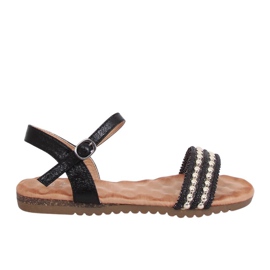 Sandalias de mujer negras HT-68 Black negro