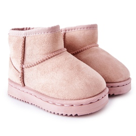 Botas de nieve para niños cálidos para jóvenes Pink Gooby rosa rosa