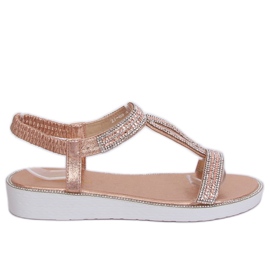 Sandalias de mujer Champagne 127-89 Champagne rosa