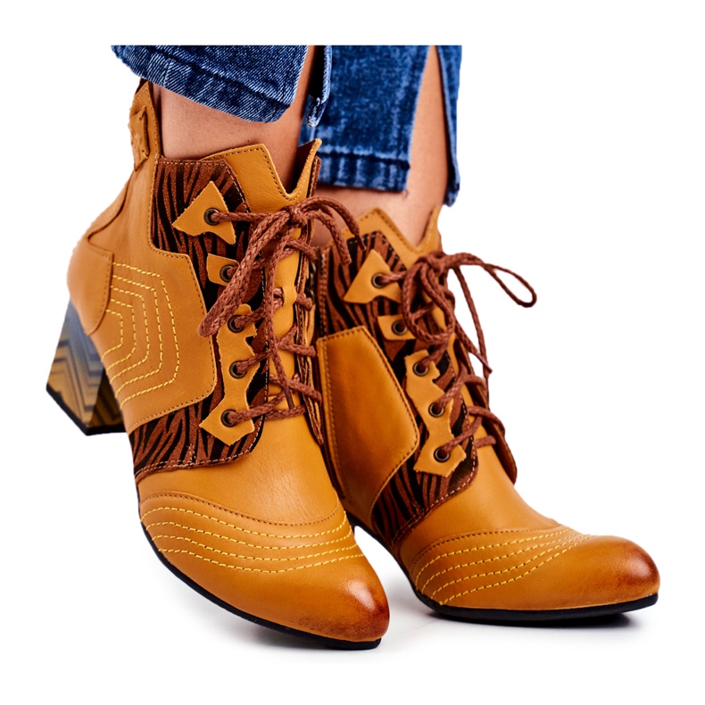 Botas Mujer Piel Maciejka Amarillo 03194 marrón multicolor Botas Mujer Piel Maciejka Amarillo 03194 marrón multicolor