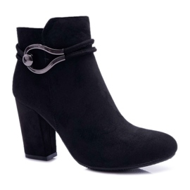 Botas De Mujer Con Tacón Alto Ante Tola S.Barski negro