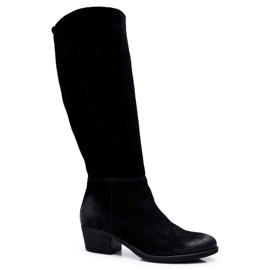 Botas de Mujer Laura Messi 2071 Cuero Ante Negro This Love