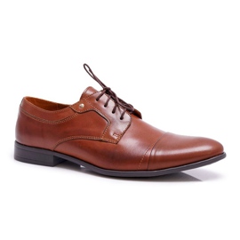 Mario Boschetti Zapatos Brogues De Cuero Elegante Marrón Confianza