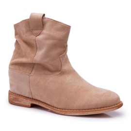 MSMG Botines de Mujer Beige Ellen MSMG Botines de Mujer Beige Ellen