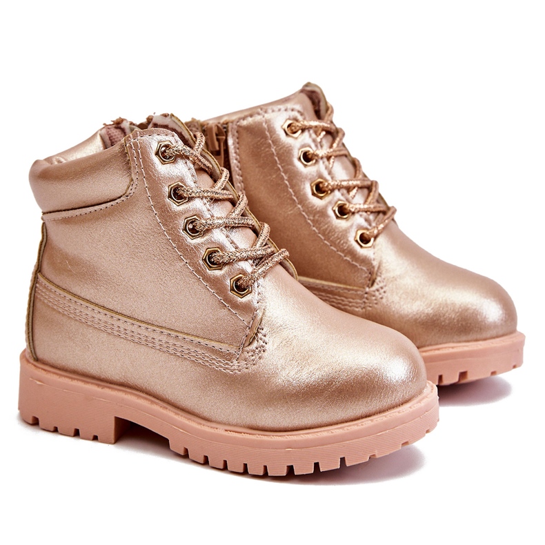 FRROCK Niños Trappers Botas Calientes Champagne Dexter rosado rosado FRROCK Niños Trappers Botas Calientes Champagne Dexter rosado rosado