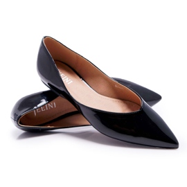 FRJEIN Bailarinas De Mujer Lacadas En Negro Spitz Tell Me