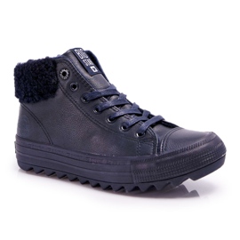 Zapatillas de Mujer Big Star High Warm Navy EE274147 azul marino