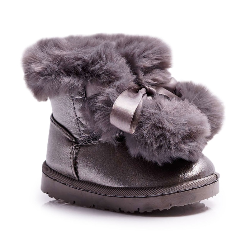FRROCK Botas de abrigo para niños Botas de nieve gris oscuro Roofy FRROCK Botas de abrigo para niños Botas de nieve gris oscuro Roofy