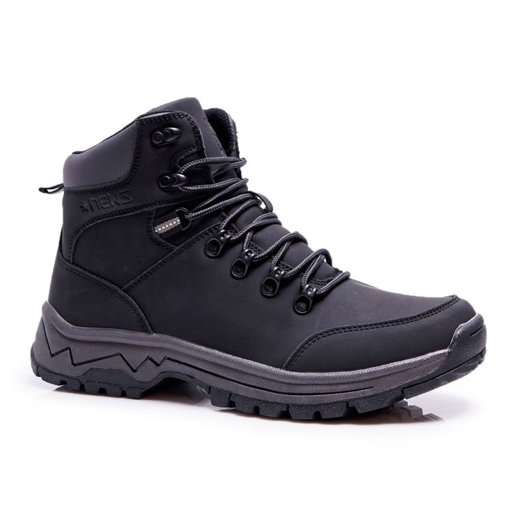 EVE Zapatos de trekking cálidos negros para hombre Derex EVE Zapatos de trekking cálidos negros para hombre Derex