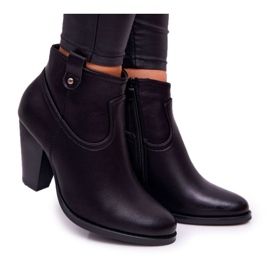 BUGO Botas de Mujer con Tacón Negro Memphis
