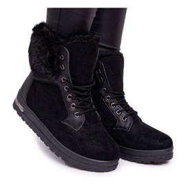 BUGO Botas Altas de Mujer con Piel Negra Glamiso negro