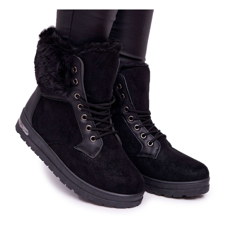 BUGO Botas Altas de Mujer con Piel Negra Glamiso negro BUGO Botas Altas de Mujer con Piel Negra Glamiso negro