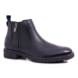 Botas Hombre Piel Big Star Negras EE174287 negro