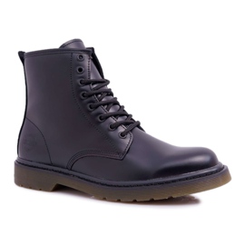 Botas Senderismo Hombre Piel Big Star Negro EE174268