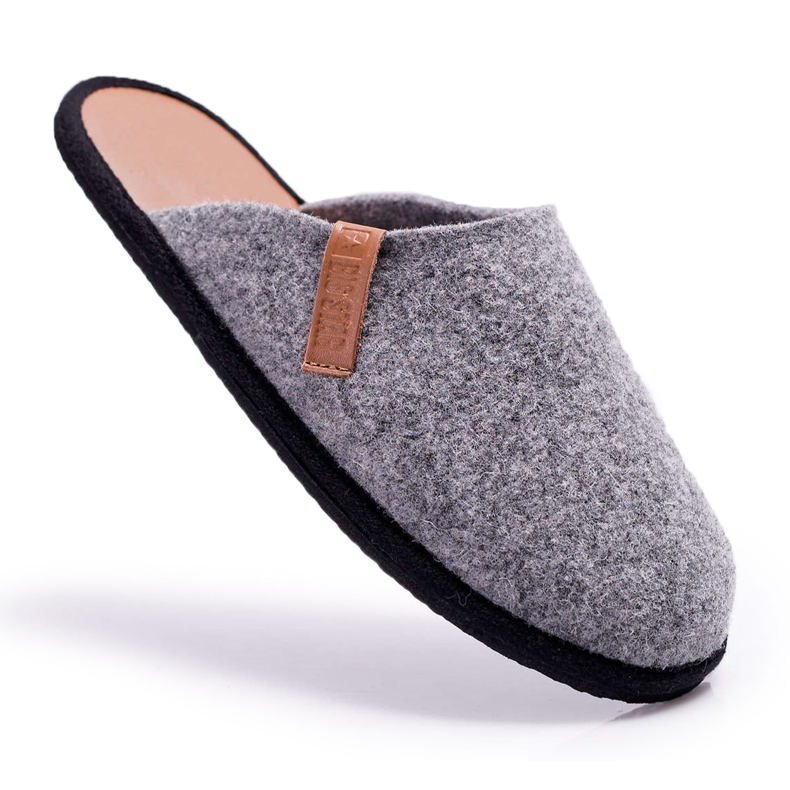 Pantuflas de casa para hombre Big Star Grey D167177A gris