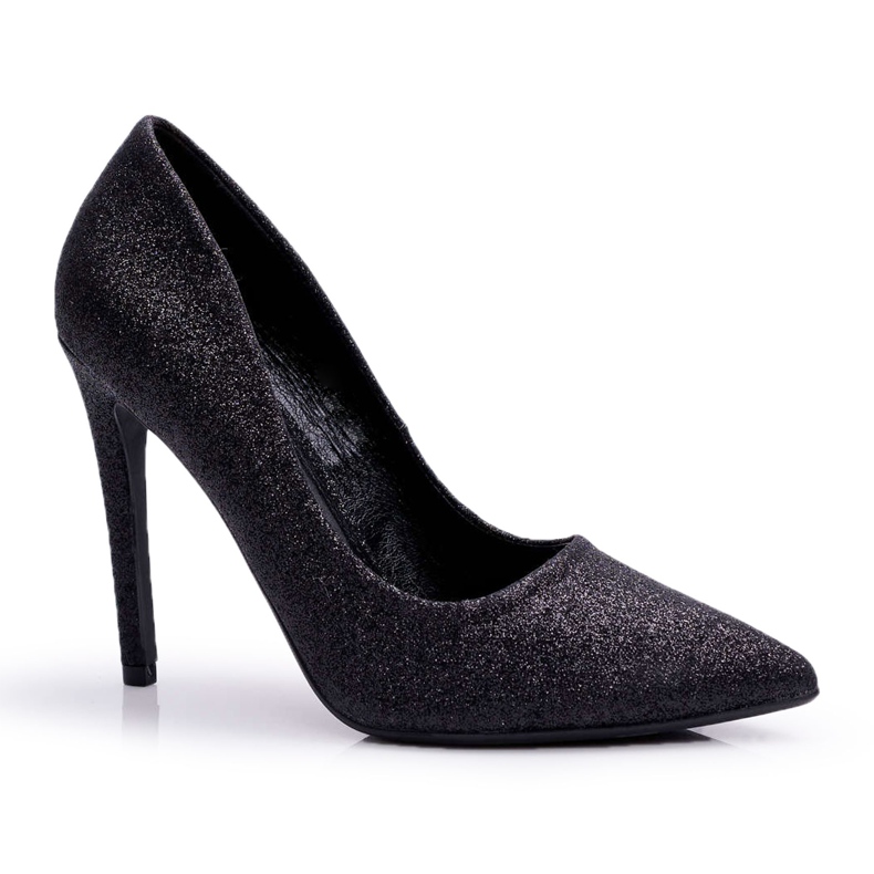 PS1 Tacones altos de mujer Glitter Black Vivien negro
