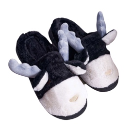 FRID Pantuflas de Mujer con Piel Reno Negro Deff
