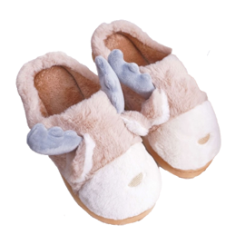 FRID Pantuflas De Mujer Con Piel Reno Deff Beige FRID Pantuflas De Mujer Con Piel Reno Deff Beige