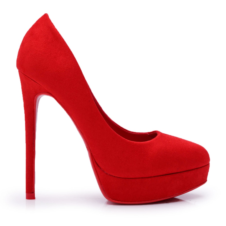 SEA Stilettos Mujer Ante Plataforma Rojo Gervalo