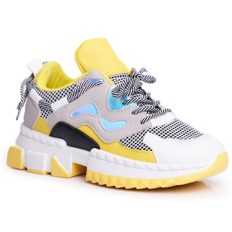 SEA Calzado deportivo para mujer Colorido Inserciones de color amarillo multicolor