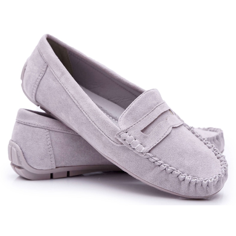 SEA Mocasines grises de mujer ante Bolero