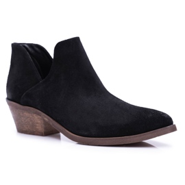 Nicole Botas de Mujer Piel de Primavera Negra Anabella negro