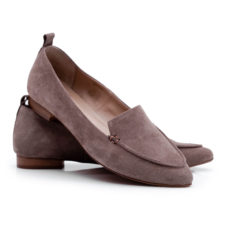 Nicole Mocasines Mujer Mocasines Piel Ante Cappuccino Homny beige