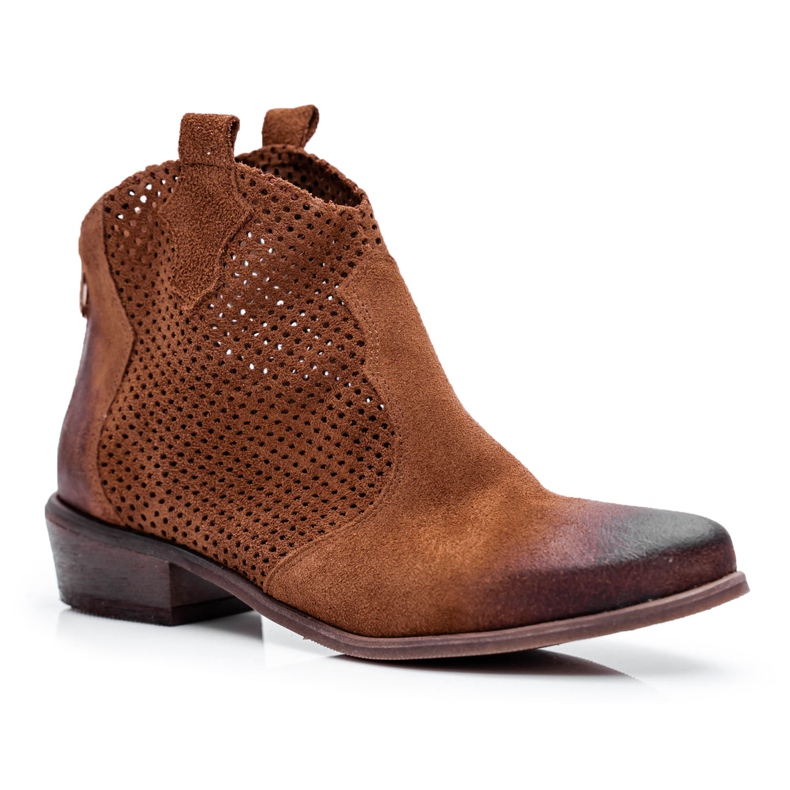 Exquisite Botas de Mujer Terciopelo Marrón Exquisito 1166