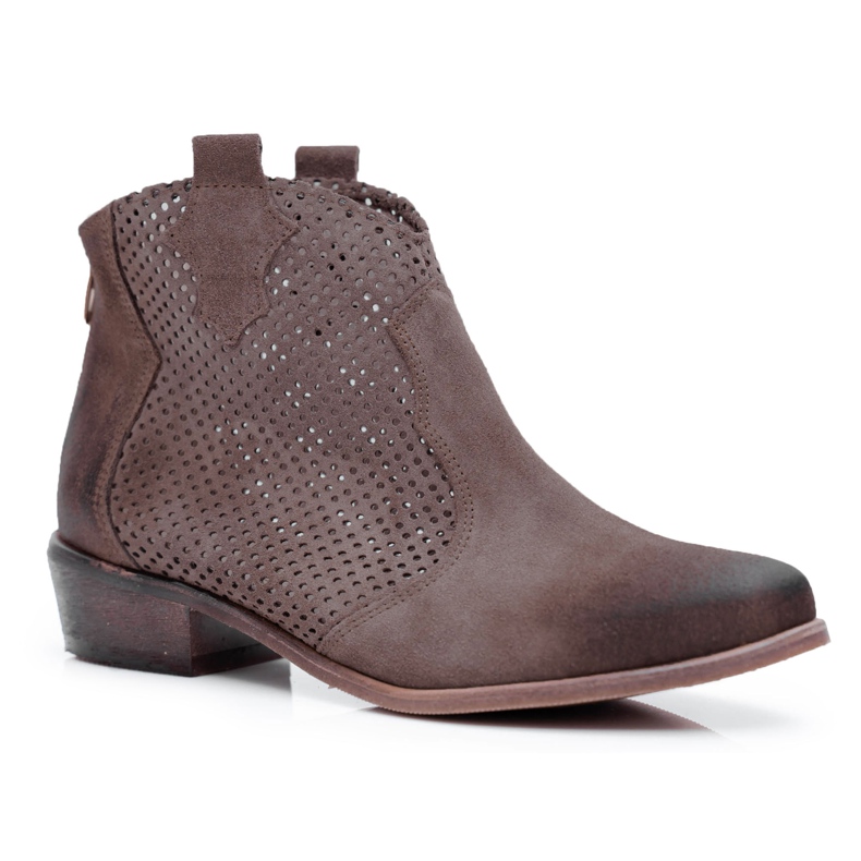Botas de Mujer Beige Velour Exquisite 1166