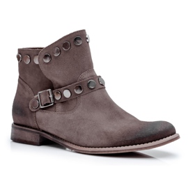 Botas de Mujer Beige Velour Exquisite 1172