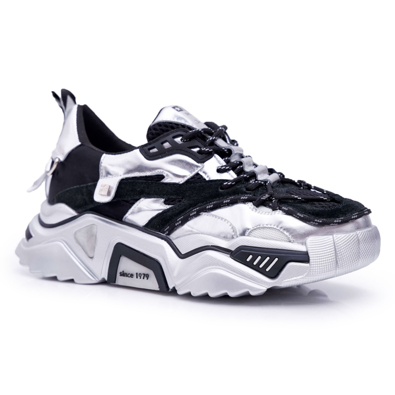 Zapatos Deportivos Mujer Big Star by Daniel Lopez Negro Plata FF274A527 gris
