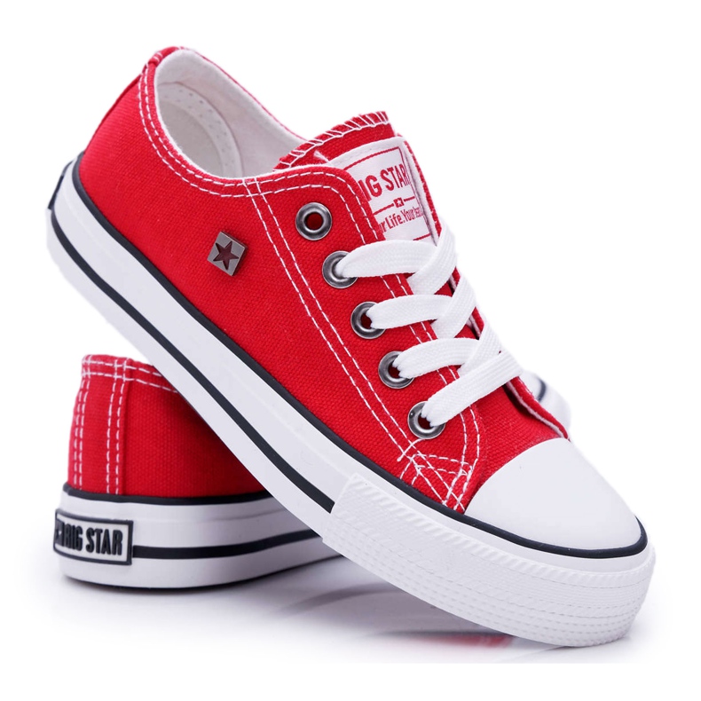 Zapatillas para niños Big Star Red FF374201 rojo rojo