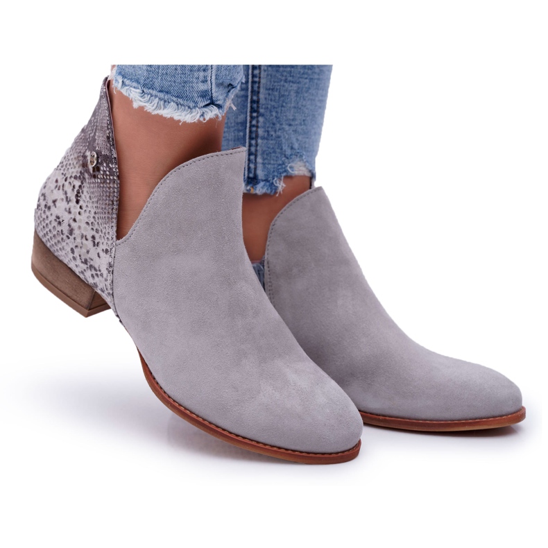 Botas Planas Mujer Maciejka Leather Grey 04091-03 / 00-5 gris Botas Planas Mujer Maciejka Leather Grey 04091-03 / 00-5 gris