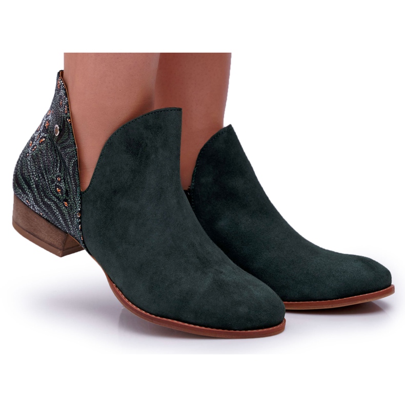 Botas Planas Mujer Maciejka Spring Leather Verde 04091-19 Botas Planas Mujer Maciejka Spring Leather Verde 04091-19