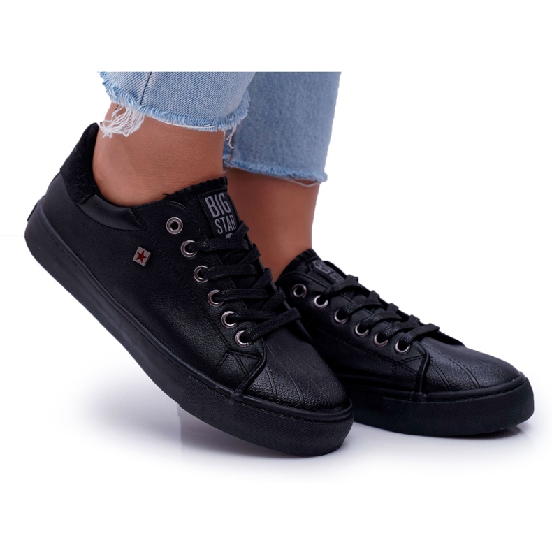 Zapatillas de mujer Big Star negras BB274032 negro