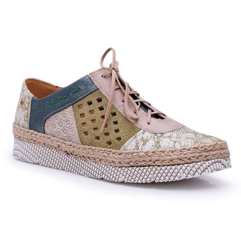 Zapatos brogues de mujer Maciejka Leather Green 03339-09 verde