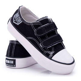 Zapatos Infantiles Zapatillas Big Star Con Velcro Negro FF374062